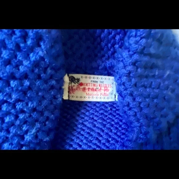 HAND Knit 🧶 WV Jacket/Coat Let’s go mountaineers 💙💛!! - Picture 4 of 7